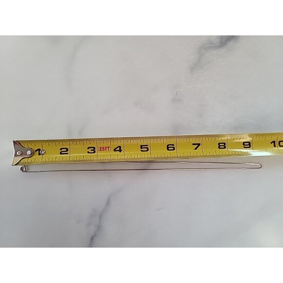 Italian 925 Sterling Silver Box Chain Necklace Vintage READ Description - Picture 9 of 10